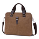 Hot Sale Adjustable Shoulder Strap Handbag For Macbook Pro With High Quality Canvas And Extra Zipper Pocket For Name card