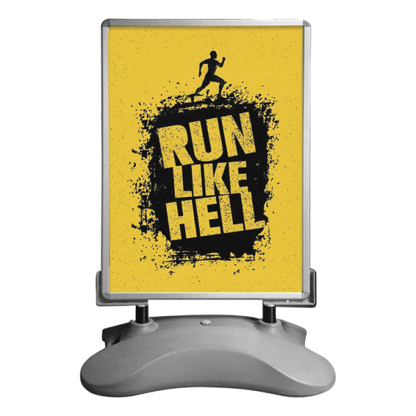 wholesale outdoor led displays pavement sign curtain a4 holder poster stand