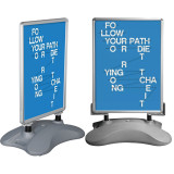 A1 Double Sided Poster Stand Display Water Base Pavement Signs Poster Frame For Outdoor Display