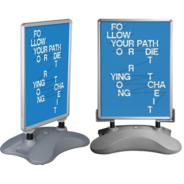 A1 Double Sided Poster Stand Display Water Base Pavement Signs Poster Frame For Outdoor Display
