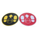 3d classical customized elevator pvc vinyl floor sticker for bathroom