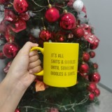 Logo Customized Promotional Custom sublimation Mug Magic Cup Fluorescent Ceramic Coffee Cup Magic Mug