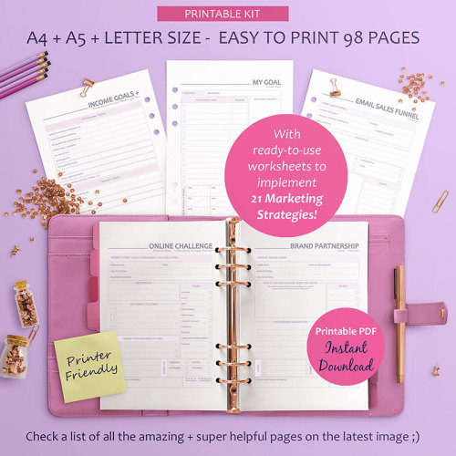 Personal Customized Loose Leaf Ring Binder Happy Planner Organizer with Dividers