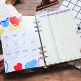 Wholesale A5 A6 Pu Leather Planner Ring Binder Leather Planner