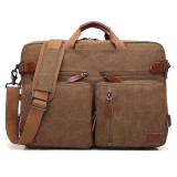 Factory Direct Sale Multifunctional Convertible Briefcase Messenger Shoulder Laptop Backpack for Business Travel for Unisex