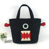 Kid like cartoon tote cotton beach bag