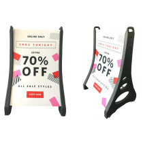 10L capacity curved aluminum poster stand  PVC double side outdoor pavement signs