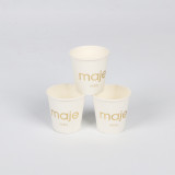 3oz small and cute single wall coffee paper cup hot stamping logo