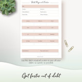 OEM Colorful Spiral Custom Monthly Happy Cash Budget Planner