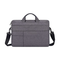 Hot Sale 14.1 Inch Space Gray Internal Super Soft Shock Protection Business Laptop Messenger Bag For Unisex