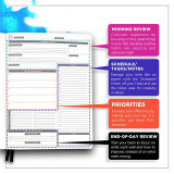 Custom leather agendar Weekly Planner Passion agenda leather