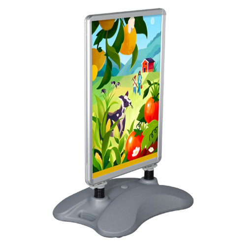 China Expomax Outdoor Water Base Pavement Sign Snap Frame Poster Double-sided Poster Stand For Display