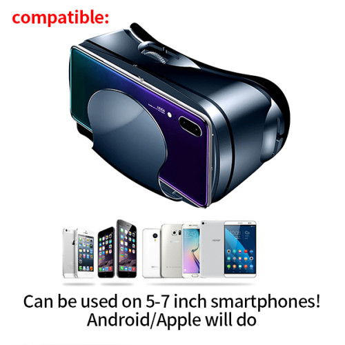 hot sale VRGpro visual experience oculos 3d glasses For 4.7-6.5 inch Iphone/Android Smartphone  box gaming headset 3d Vr Glasses