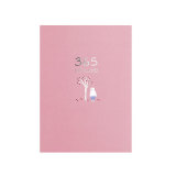Custom Planner printing Kawaii Pink Paperboard day Weekly Year Planner