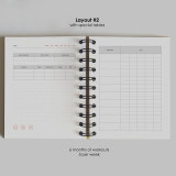 Wholesale Mini Personal Fitness Planner Custom Journal