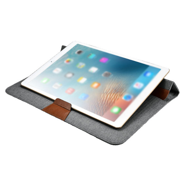 11 inch 13 inch 15 inch Lightweight Nylon Notebook Sleeve PU Leather Laptop Sleeve Bag With Stand