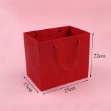 Environmental Friendly Recyclable Custom Logo Printed Kraft Brown Paper Gift Shopping Carrier Bag with Twisted Handles