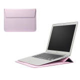 13 inch PU Leather Case laptop Sleeve bag with Stand Bag with Stand for Notebook Sleeve