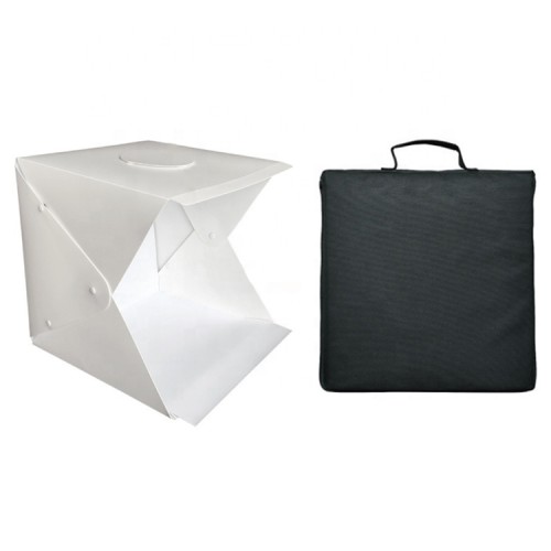 Mini Personal Portable Floding Photography LED 40cm White Cube Portable Lighting Box shooting tent