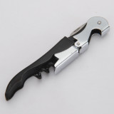 Wholesale Cheap Durable Multifunction Customized Double Hinged Stainless Steel Professional Waiters Corkscrew Bottle Wine Opener