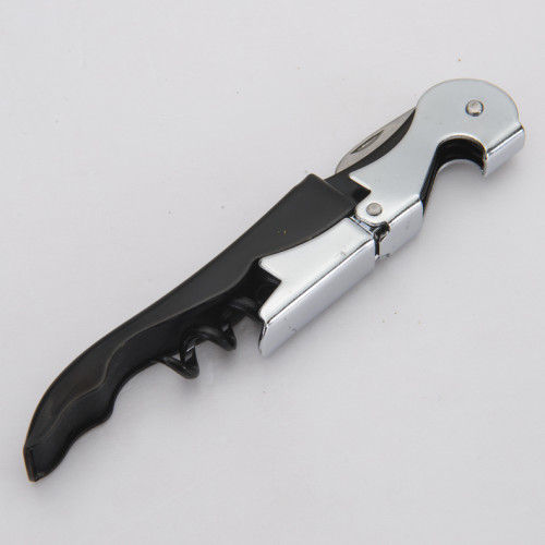 Wholesale Cheap Durable Multifunction Customized Double Hinged Stainless Steel Professional Waiters Corkscrew Bottle Wine Opener