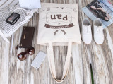 New style reusable personalised cotton shoulder tote fashion bag with custom printed logo