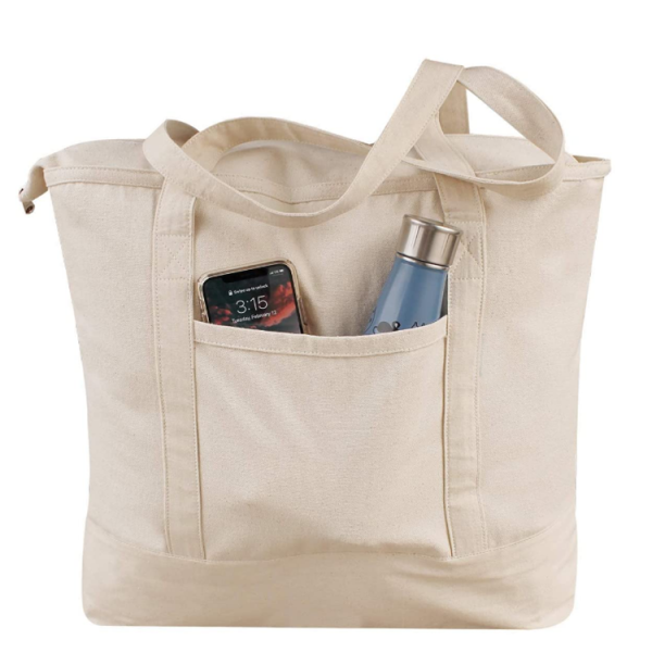 Wholesale Reusable Organic Shopping Cotton Bag and Canvas Tote Bag