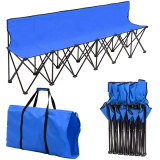 black waterproof design canvas floor sport heavy duty folding bench chair set