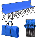 black waterproof design canvas floor sport heavy duty folding bench chair set