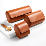 Luxury PU Leather Watch Storage Box Travel Single Watch Case Watch Gift Box for Christmas Anniversary Birthday