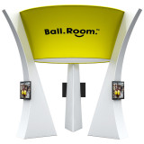 Trade show tension fabric aluminum portable exhibition booth 10x10