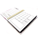 Customizable Spiral Academic School Student Planner