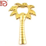 Custom Tree shape gold silver metal beer opener for wedding gift custom wall mounted bottle opener
