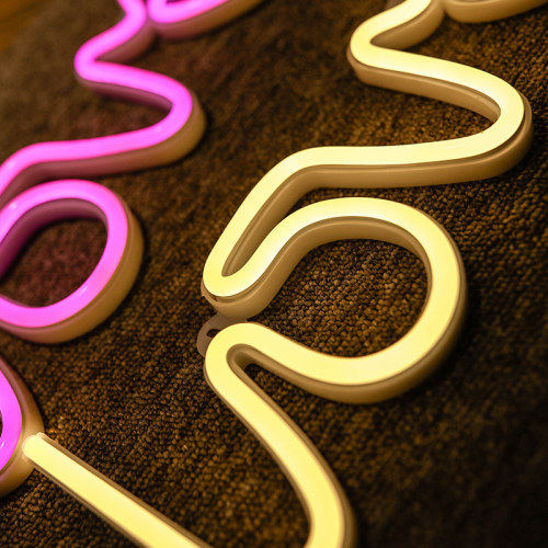 Led Wall Advertising Neon Signs Love Shaped Led Neon Light For Home Wedding Decoration