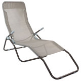 used outdoor portable most comfortable mesh floor high backrest camping beach folding recliner zero gravity chair with footrest