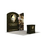 10x10ft 20x20ft Luxury Pop Up Tradeshow Display Wall Tension Fabric Trade Show Booth Stand