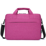 New Design 14 Inch Black Waterproof Canvas Laptop Handbag Notebook Shoulder Bag with Double Zip For Macbook Air