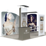 china wholesale exhibition booth tension fabric display/magic mirror photo booth