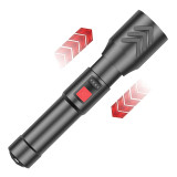 XHP50 With pen clip telescopic zoom high brightness long range power display USB Built-in battery Flashlight
