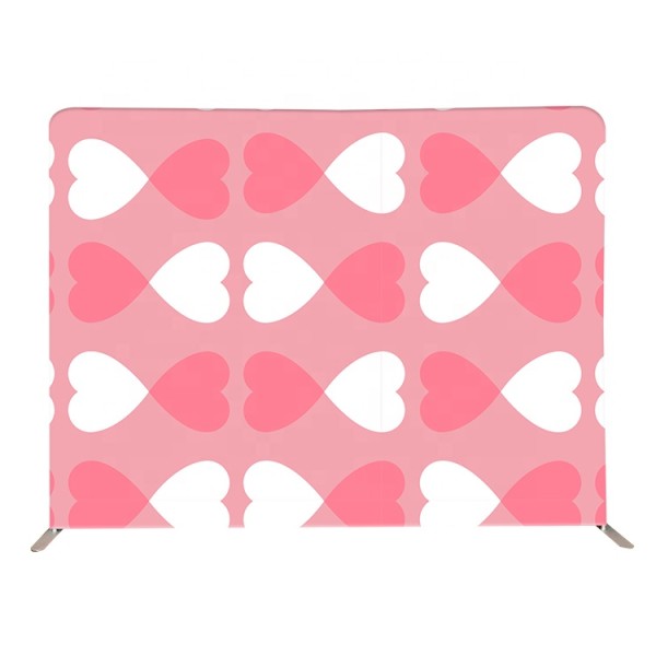 Straight Popular Portable Adjustable Dye Sublimation fabric backdrop display Trade Show Equipment
