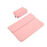 Fashion Design 11 Inch Waterproof Frosted PU Leather Laptop Sleeve Bag Notebook Bag