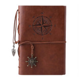 Customized Vintage Leather Cover Travel Planner Journal