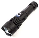 19W 4000lm Super Bright Tactical Flashlight 5 Modes Zoomable Water Resistant Day White Light USB Rechargeable flashlight