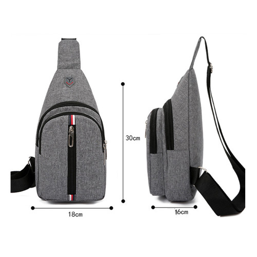 Outdoor hiking travel custom sports multi function fashionable sling crossbody bag chest men messenger sling shoulder bag