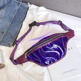 Wholesale Customizable Waterproof Cute Transparent pvc Belt Bag  candy color Clear Fanny Pack Waist Bag