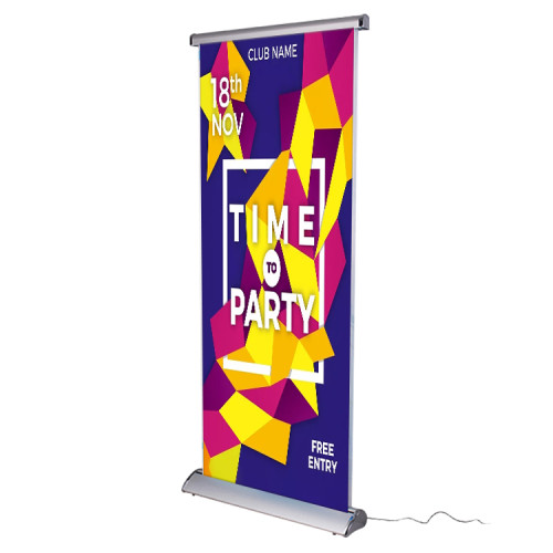 wholesale Portable trade show banner display roll up electric roller printing fabric roll up stand