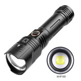 Powerful LED Flashlight type c  Recharge Zoom Torch IPX-6 Waterproof Tactical Flash Light by 26650/18650