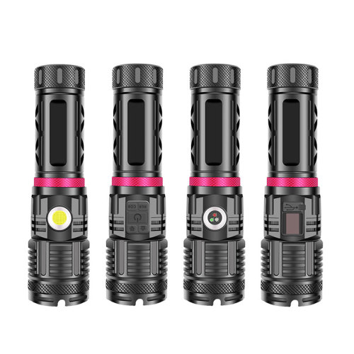 Brightest  XHP90 +COB Blue/green/red Light Powerful Torch Super Waterproof Zoom Hunting Light Use 18650 Or 26650 Battery