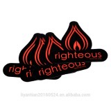 customized white glossy vinyl waterproof PVC printed label sticker for surfboard