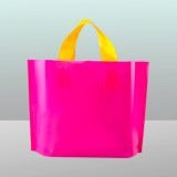 finepackage wholesale custom high quality personalized printing logo handle plastic shopping bag
